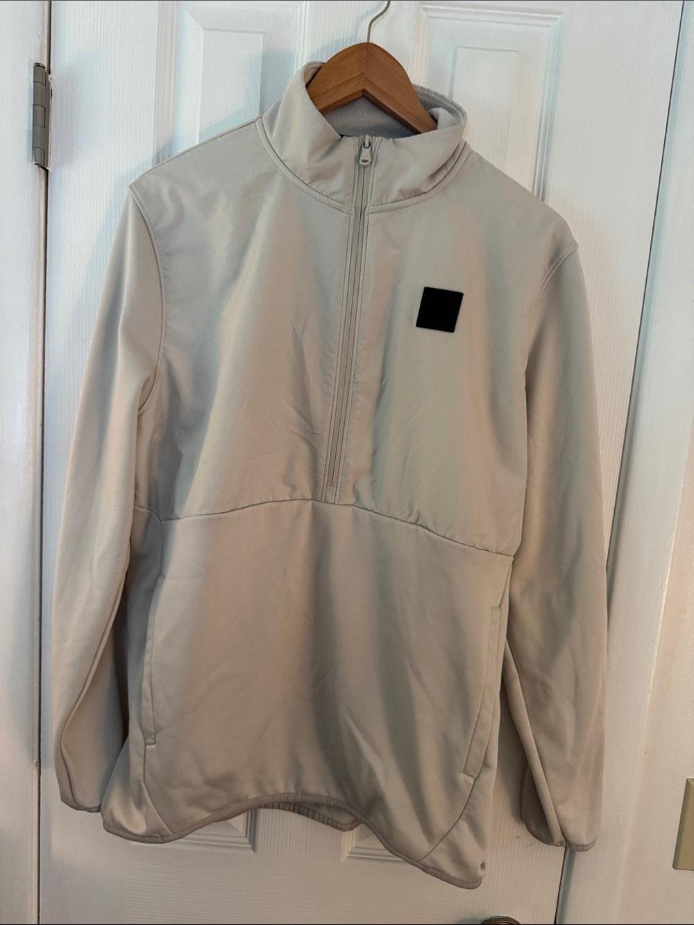 Under Armour Men's Cream Half-Zip Performance Jacket